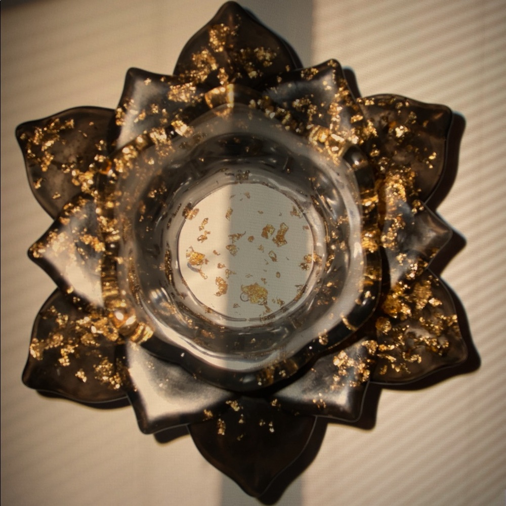 Handmade Resin Candle Holder